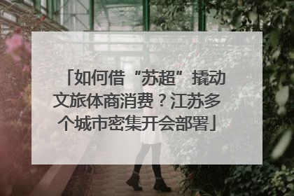 如何借“苏超”撬动文旅体商消费？江苏多个城市密集开会部署