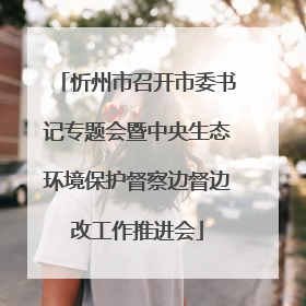 忻州市召开市委书记专题会暨中央生态环境保护督察边督边改工作推进会