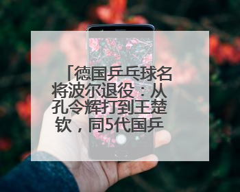 德国乒乓球名将波尔退役：从孔令辉打到王楚钦，同5代国乒选手竞争