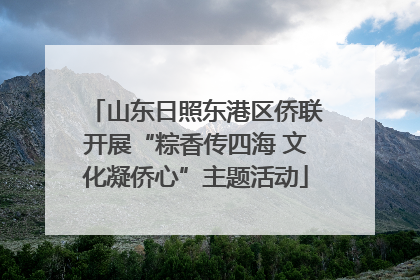 山东日照东港区侨联开展“粽香传四海 文化凝侨心”主题活动