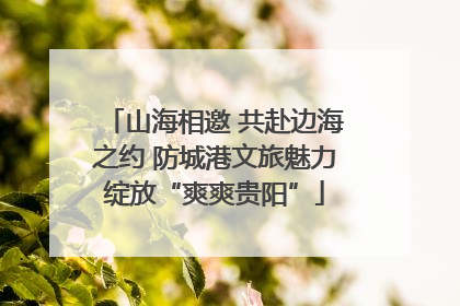 山海相邀 共赴边海之约 防城港文旅魅力绽放“爽爽贵阳”