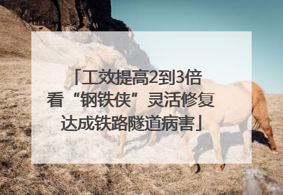 工效提高2到3倍 看“钢铁侠”灵活修复达成铁路隧道病害