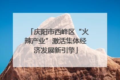 庆阳市西峰区“火辣产业”激活集体经济发展新引擎