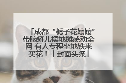 成都“栀子花孃孃”带脑瘫儿摆地摊感动全网 有人专程坐地铁来买花！丨封面头条