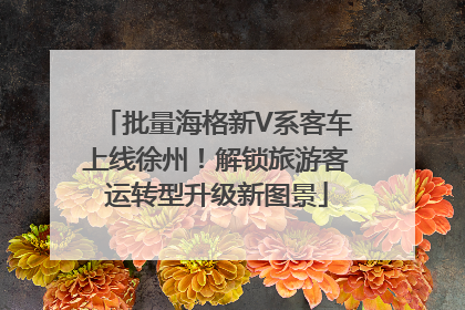 批量海格新V系客车上线徐州！解锁旅游客运转型升级新图景