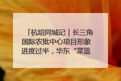 杭绍同城记｜长三角国际农批中心项目形象进度过半，华东“菜篮子”建设加码提速！