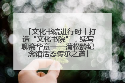 文化书院进行时丨打造“文化书院”，续写聊斋华章——蒲松龄纪念馆活态传承之道