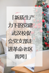 新质生产力下的党建 武汉校促会党支部走进革命老区黄冈