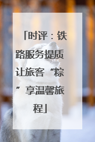 时评：铁路服务提质让旅客“粽”享温馨旅程