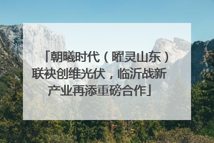 朝曦时代（曜灵山东）联袂创维光伏，临沂战新产业再添重磅合作
