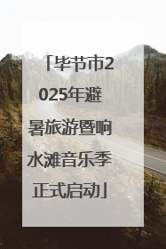 毕节市2025年避暑旅游暨响水滩音乐季正式启动