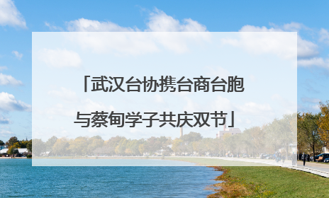 武汉台协携台商台胞与蔡甸学子共庆双节