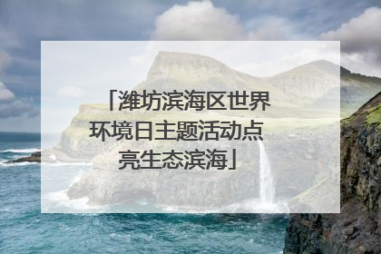 潍坊滨海区世界环境日主题活动点亮生态滨海