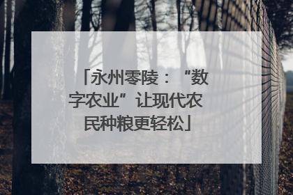 永州零陵：“数字农业”让现代农民种粮更轻松