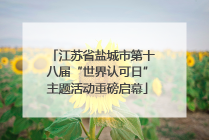 江苏省盐城市第十八届“世界认可日”主题活动重磅启幕