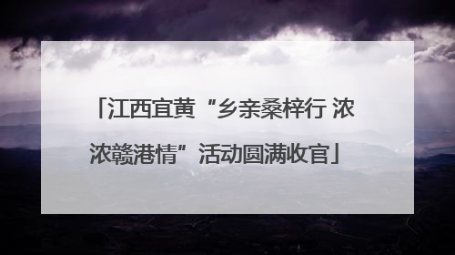 江西宜黄“乡亲桑梓行 浓浓赣港情”活动圆满收官