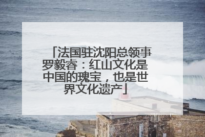 法国驻沈阳总领事罗毅睿：红山文化是中国的瑰宝，也是世界文化遗产