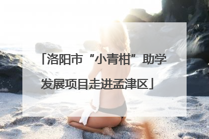 洛阳市“小青柑”助学发展项目走进孟津区