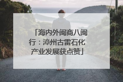 海内外闽商八闽行：漳州古雷石化产业发展获点赞