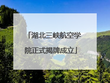 湖北三峡航空学院正式揭牌成立