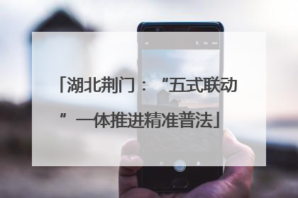 湖北荆门：“五式联动”一体推进精准普法