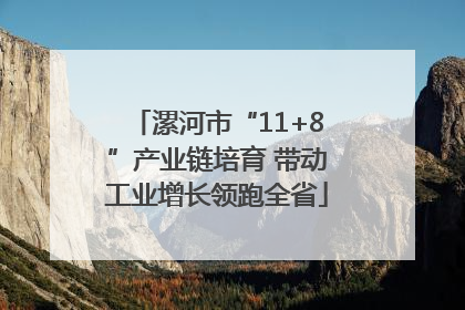漯河市“11+8”产业链培育 带动工业增长领跑全省