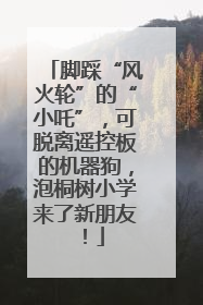 脚踩“风火轮”的“小吒”，可脱离遥控板的机器狗，泡桐树小学来了新朋友！