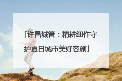 许昌城管：精耕细作守护夏日城市美好容颜