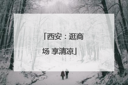 西安：逛商场 享清凉