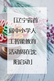 辽宁省首届中小学人工智能教育活动周在沈阳启动
