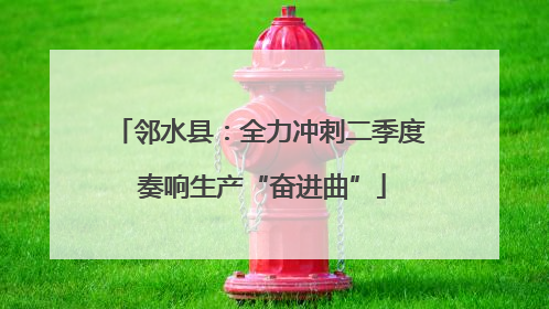 邻水县：全力冲刺二季度 奏响生产“奋进曲”