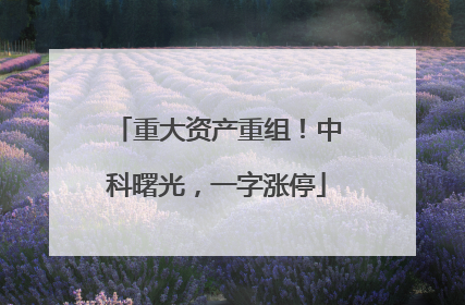 重大资产重组！中科曙光，一字涨停