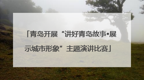 青岛开展“讲好青岛故事•展示城市形象”主题演讲比赛