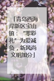 青岛西海岸新区宝山镇：“零彩礼”为爱减负，新风尚文明加分