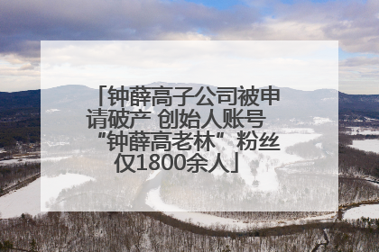 钟薛高子公司被申请破产 创始人账号“钟薛高老林”粉丝仅1800余人