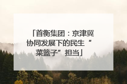 首衡集团：京津冀协同发展下的民生“菜篮子”担当
