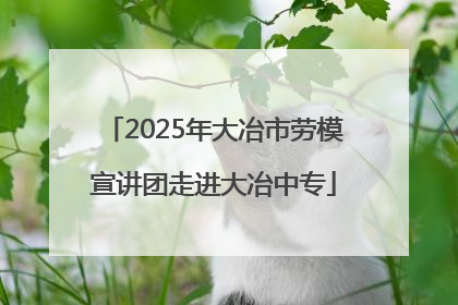 2025年大冶市劳模宣讲团走进大冶中专