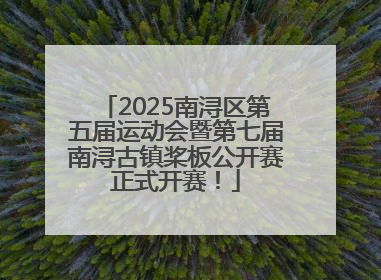 2025南浔区第五届运动会暨第七届南浔古镇桨板公开赛正式开赛！