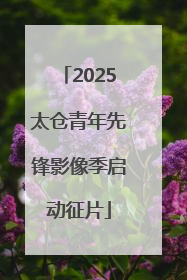 2025太仓青年先锋影像季启动征片
